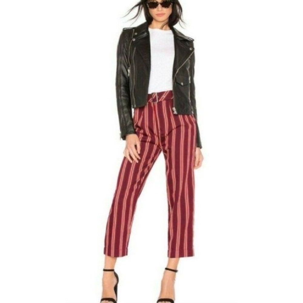 Free People Seamed Like The Real Thing Striped Pants